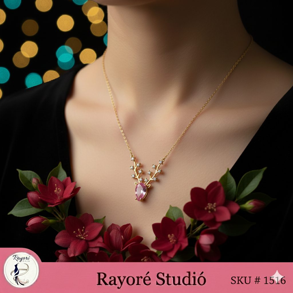 Crimson Plumage Pendant