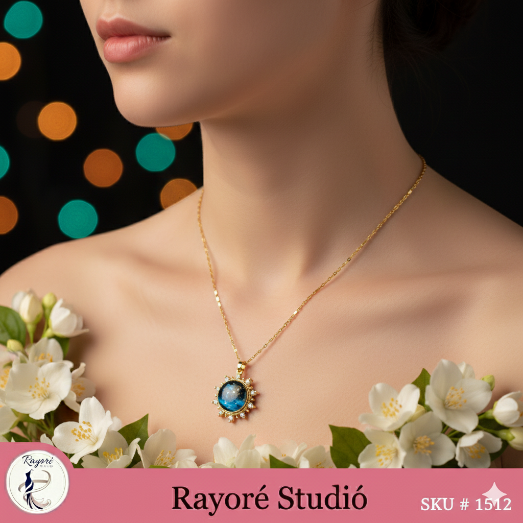 Pink Clover Charm Necklace