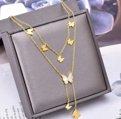 Fluttering Cascade Necklace