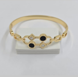 Art Deco Inlay Bangle