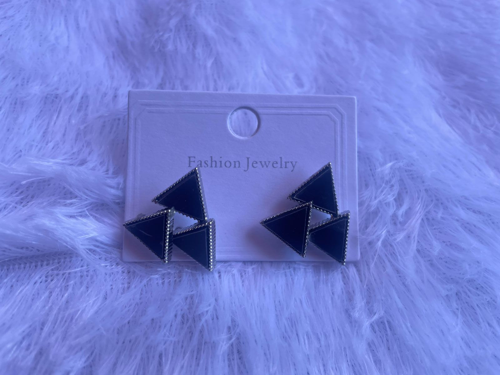 Onyx Pyramid Cluster Studs