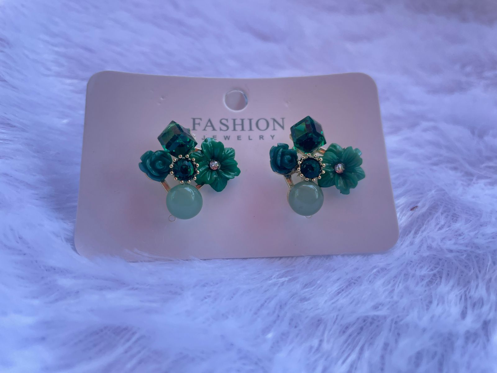 Twilight Bloom Cluster Earrings