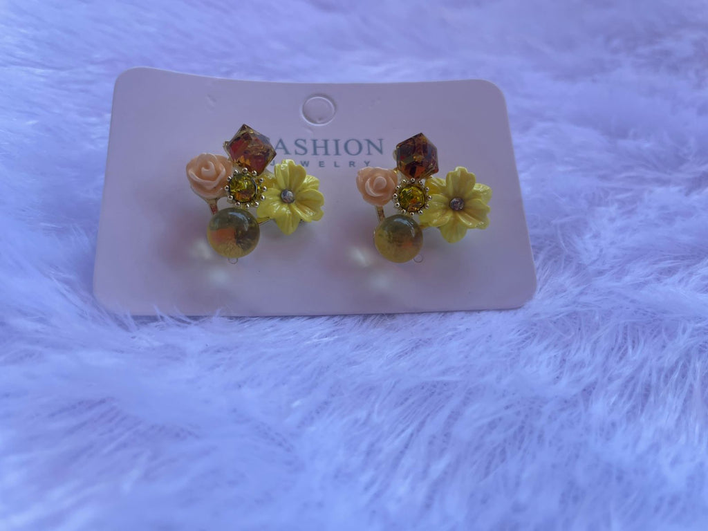 Twilight Bloom Cluster Earrings