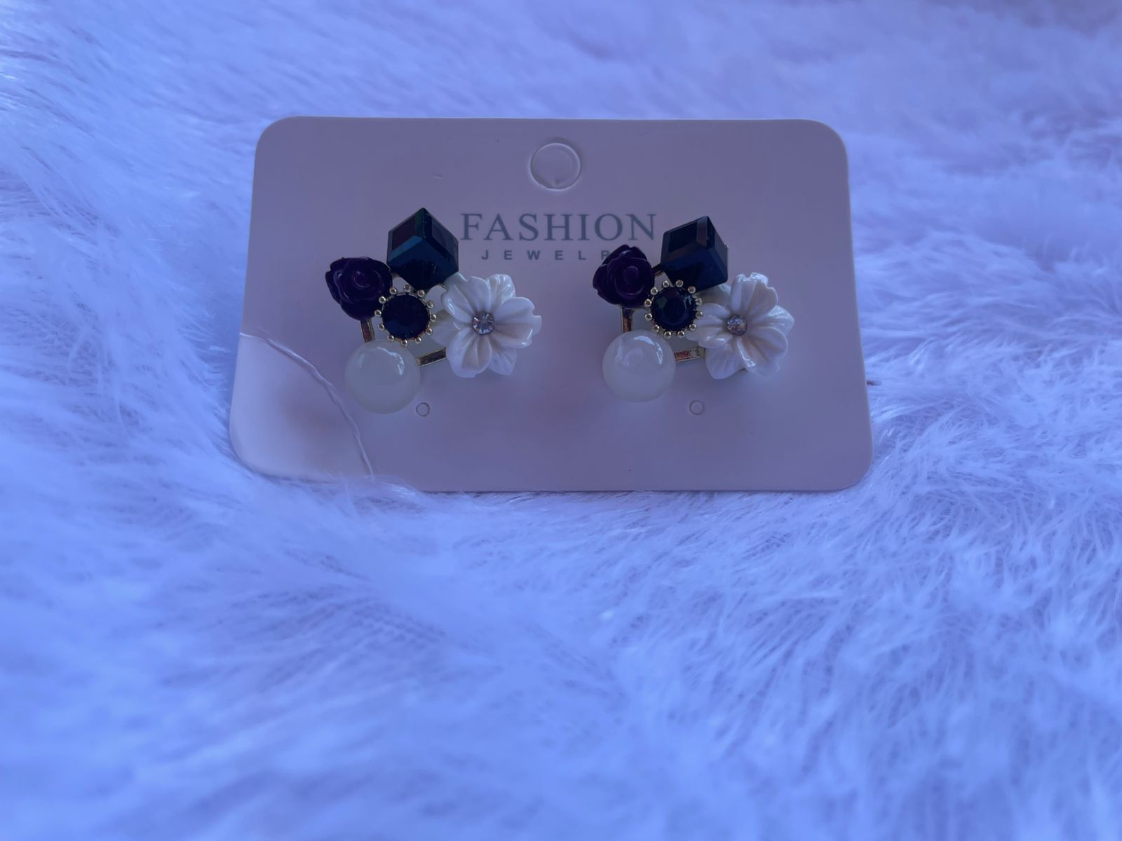 Twilight Bloom Cluster Earrings